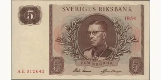 5 kronor 1954