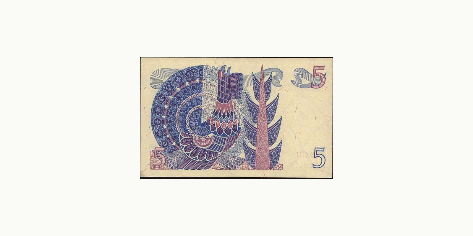 5 kronor Sweden 1969 — Back side