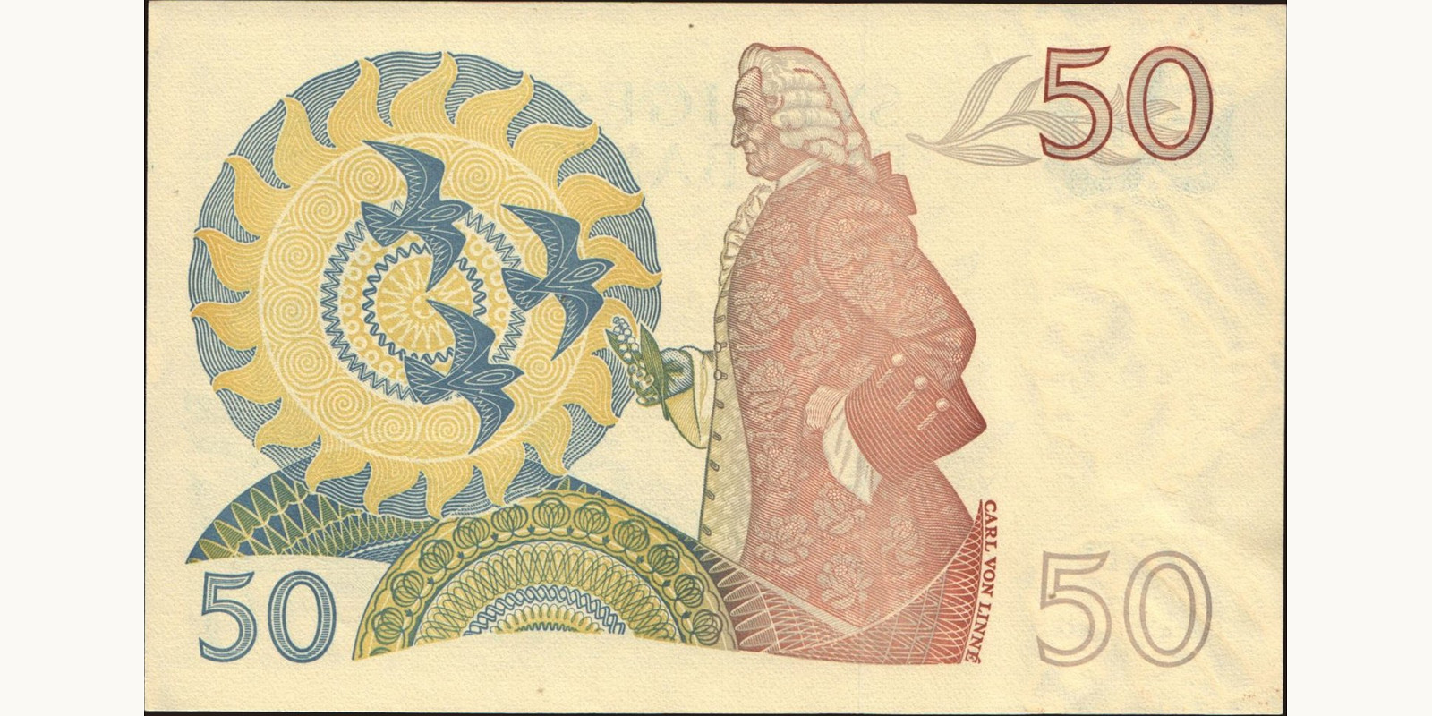 50 kronor Sweden 1979 — Back side