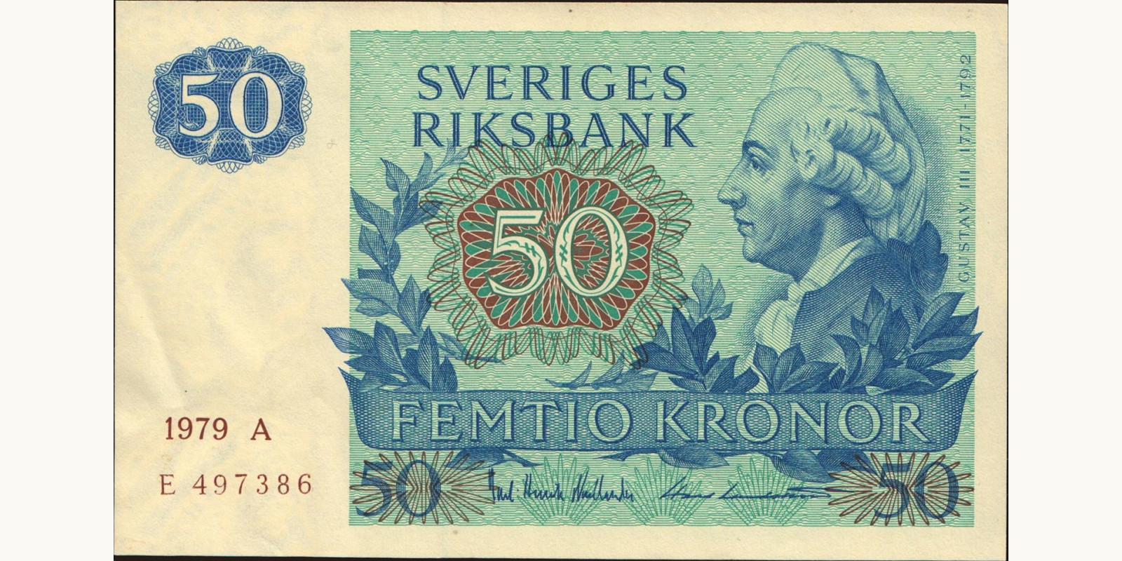 50 kronor Sweden 1979 — Front side