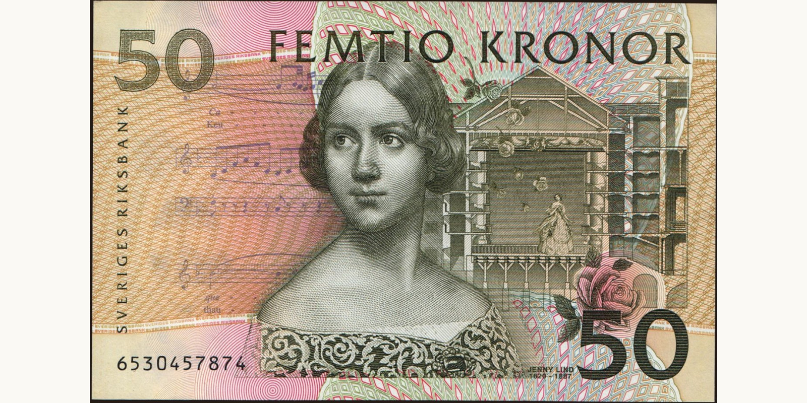 50 kronor Швеция 1996 — Лицевая сторона