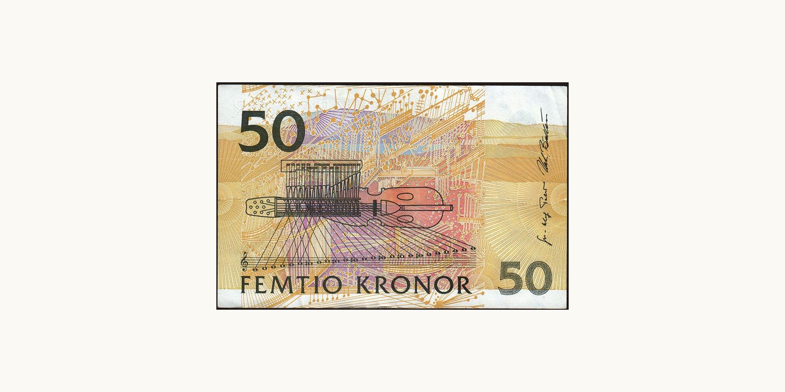 50 kronor Sweden 1997 — Back side