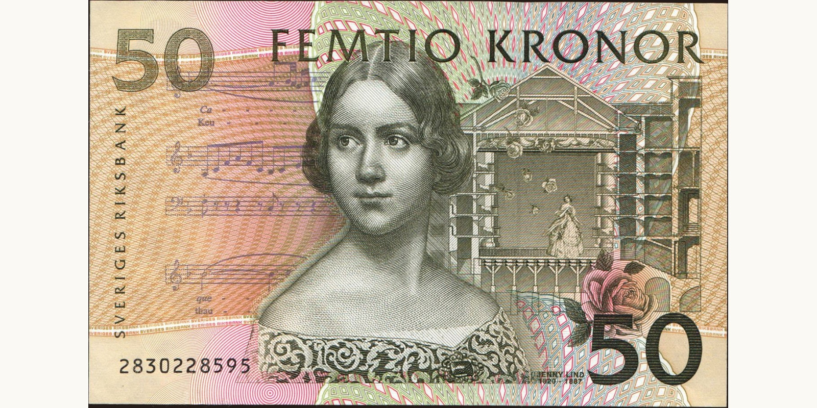 50 kronor Швеция 2002 — Лицевая сторона
