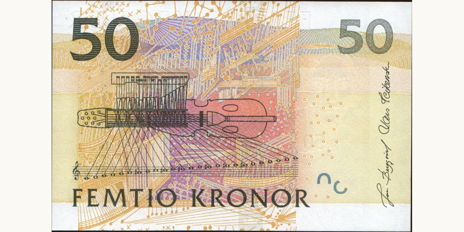 50 kronor Sweden 2004 — Back side