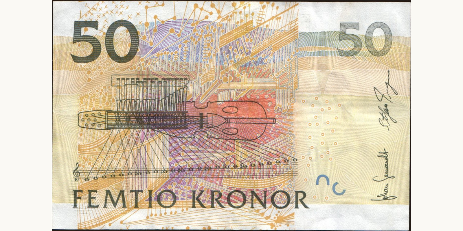 50 kronor Sweden 2011 — Back side