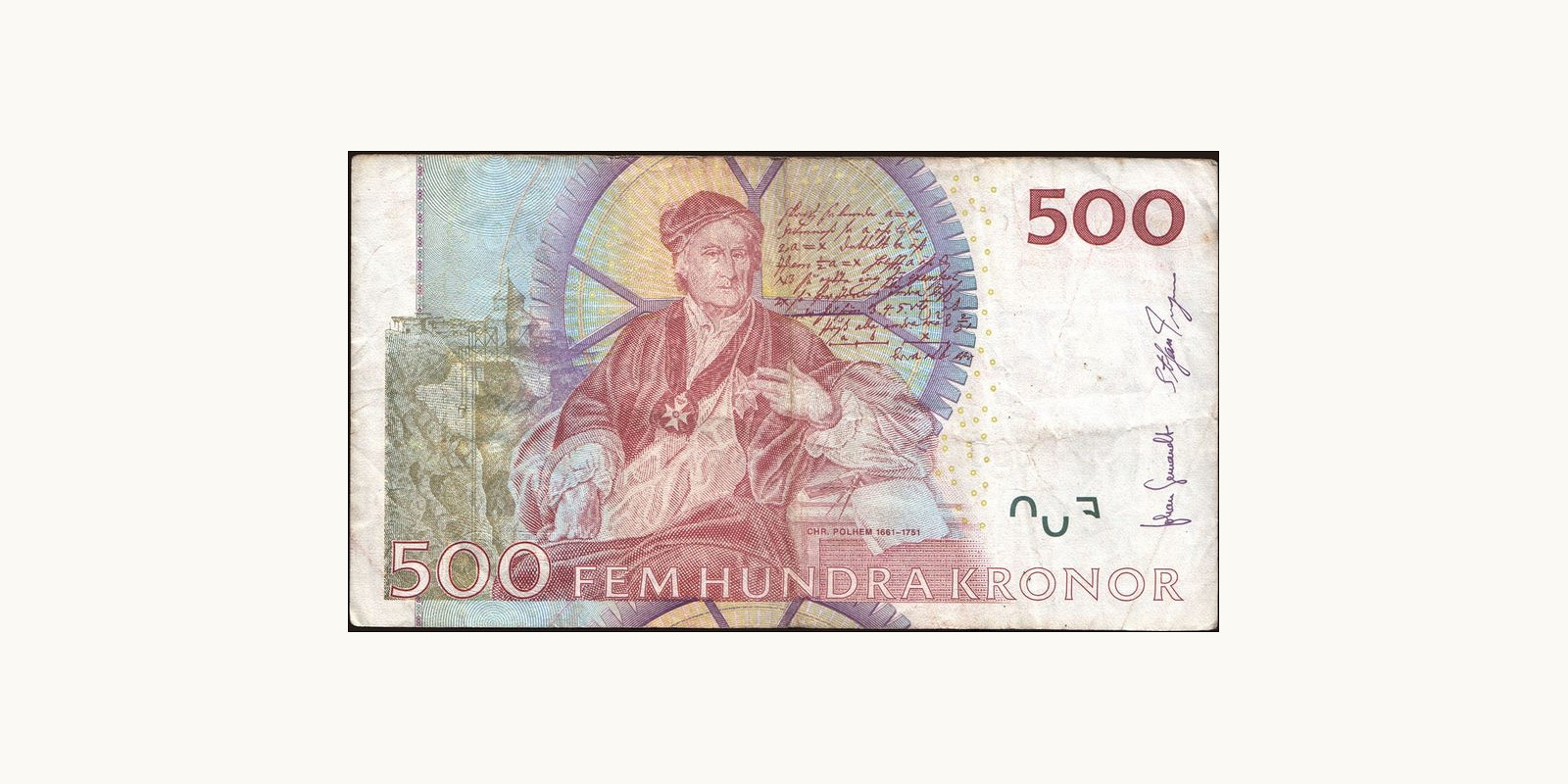 500 kronor Швеция 2007 — Оборотная сторона