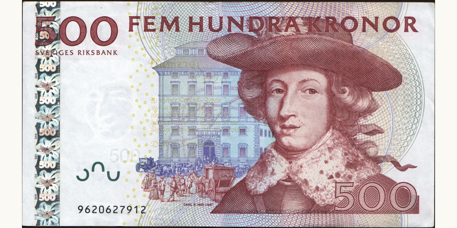 500 kronor Швеция 2009 — Лицевая сторона