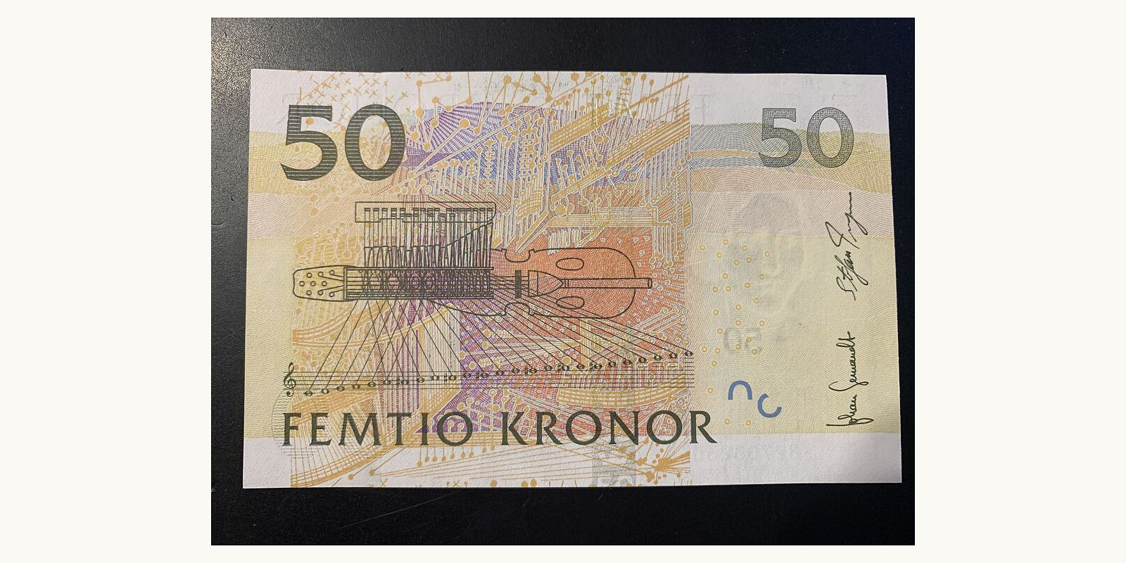 50 krooni Швеция 2008 — Оборотная сторона