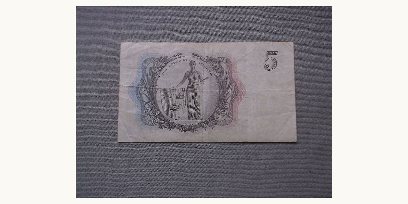 5 krona Швеция 1955 — Оборотная сторона