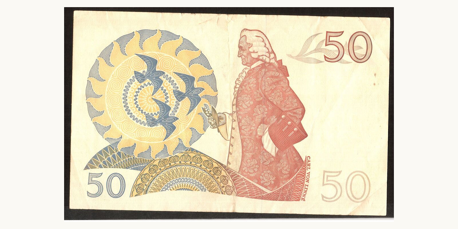 50 kroon Sweden 1990 — Back side