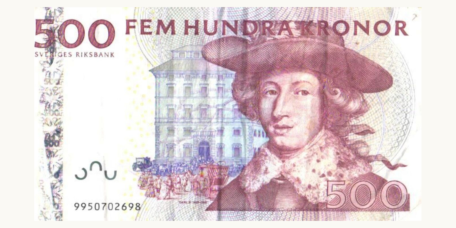 500 kroon Sweden 2001 — Front side