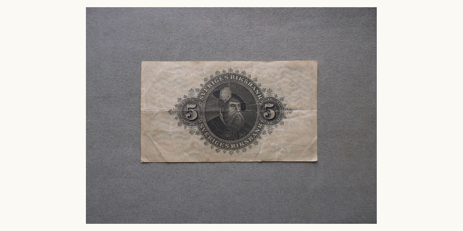 5 krona Sweden 1947 — Back side