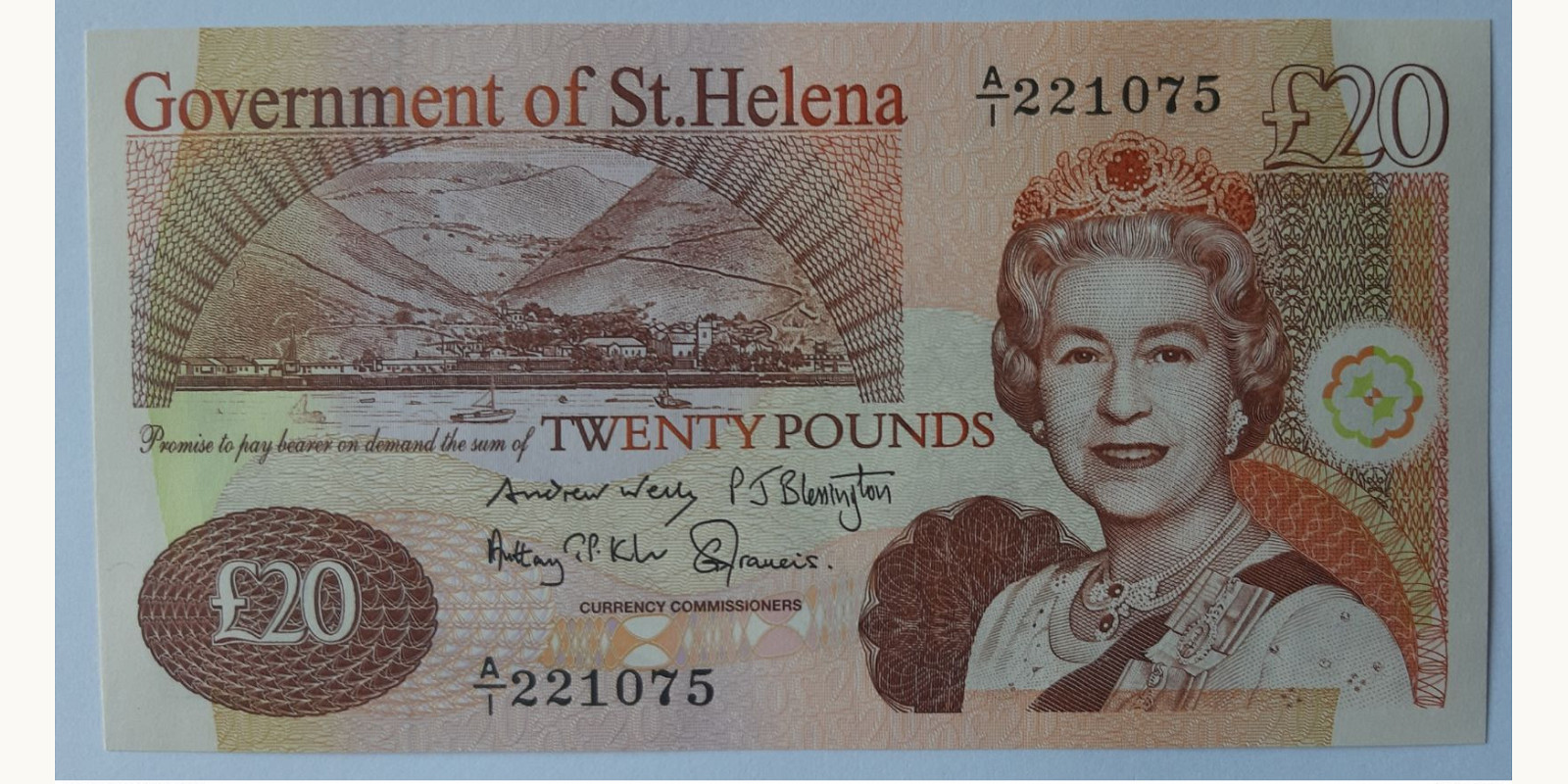 20 pounds о-в Св. Елены 2012 — Лицевая сторона