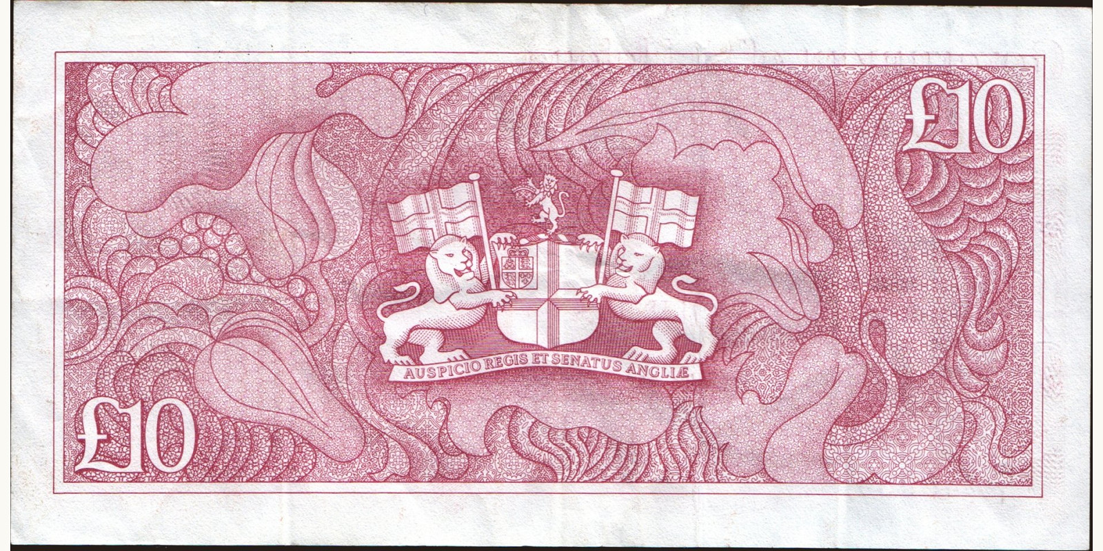 10 pounds о-в Св. Елены 1985 — Оборотная сторона