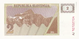 2 tolarjev 1990