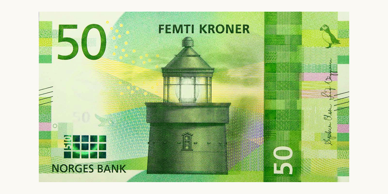 50 kroner Svalbard and Jan Mayen 2017 — Front side