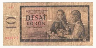 10 koruna 1960