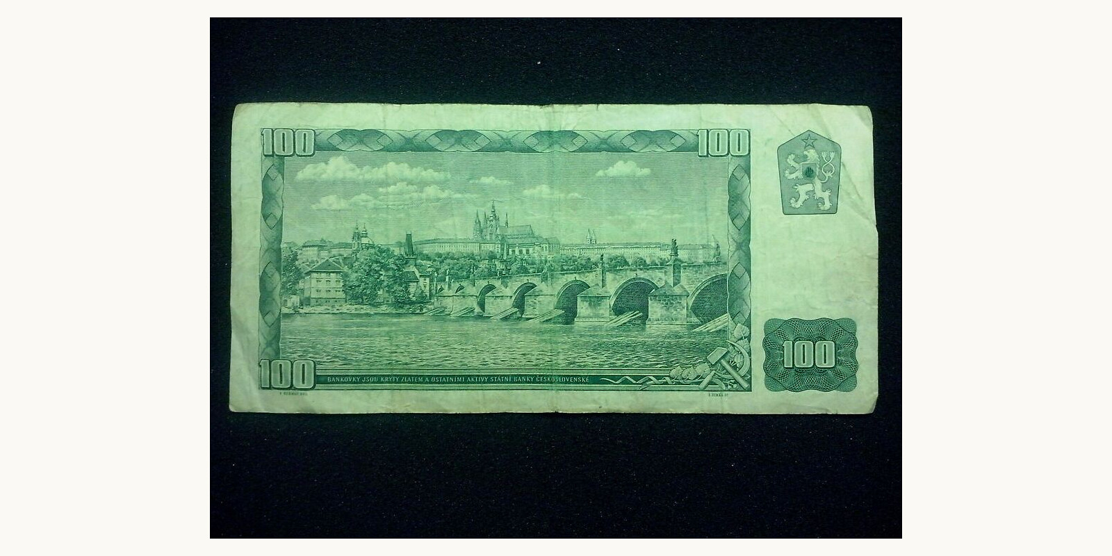 100 kroon Slovakia 1961 — Back side