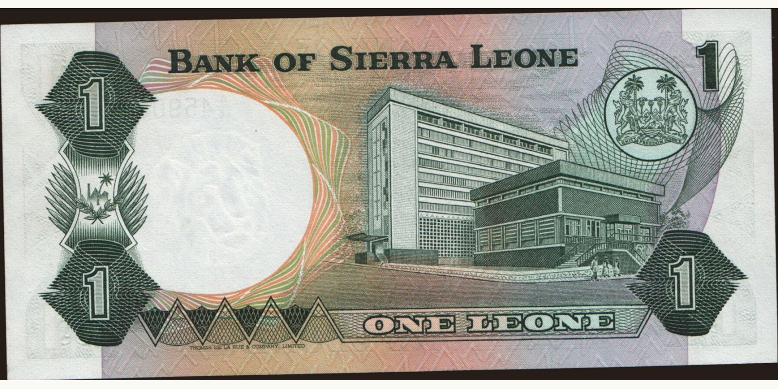1 leone Сьерра-Леоне 1980 — Оборотная сторона
