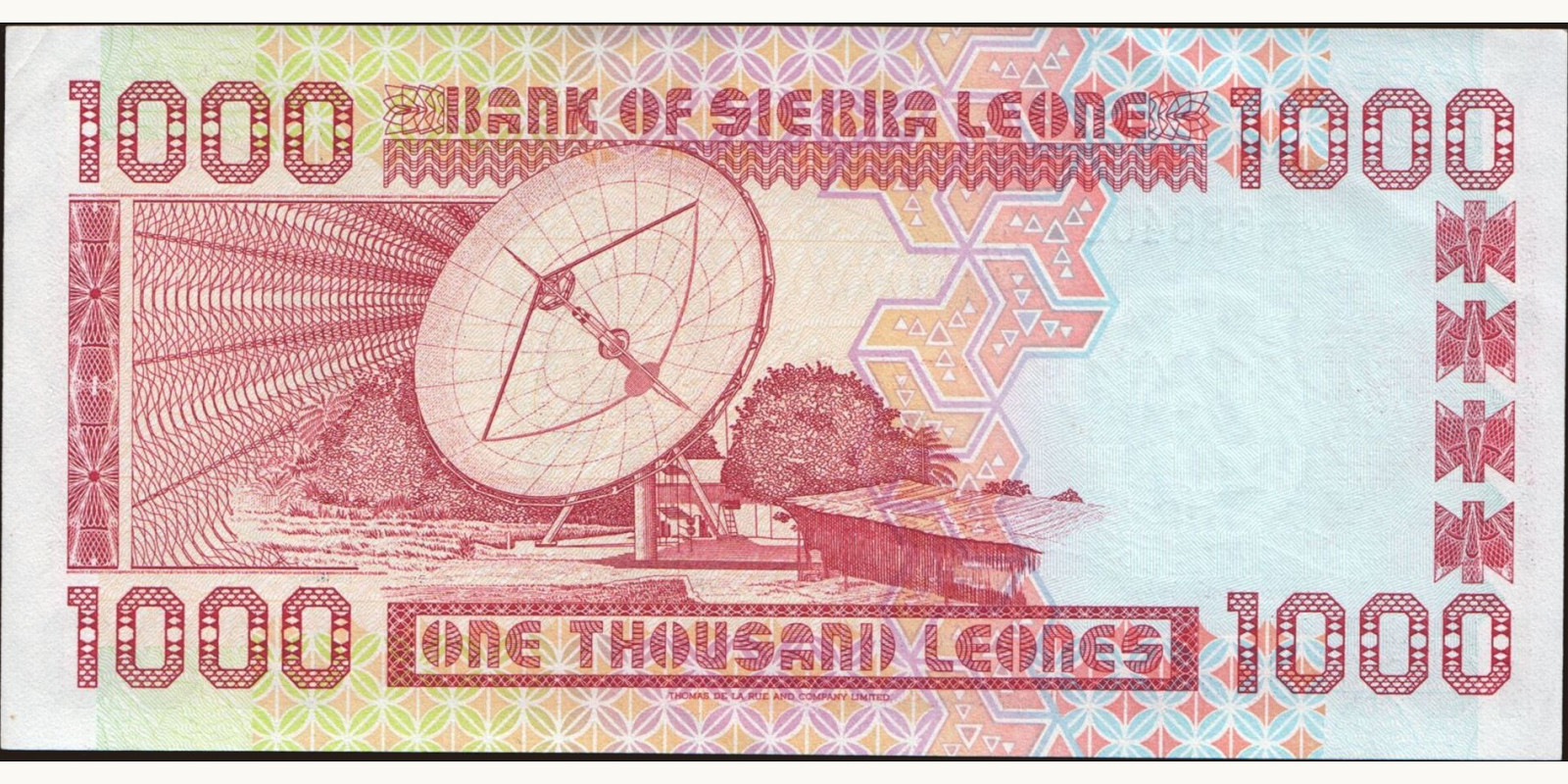 1000 leones Sierra Leone 1996 — Back side