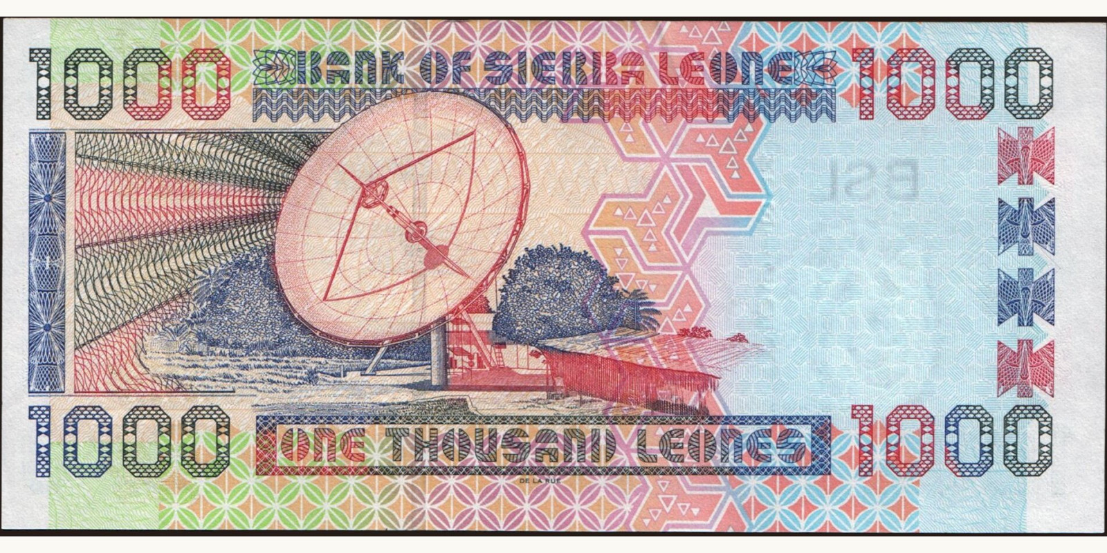 1000 leones Сьерра-Леоне 2003 — Оборотная сторона