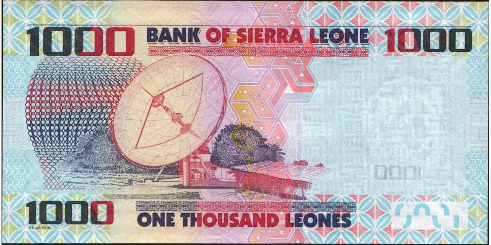 1000 leones Сьерра-Леоне 2010 — Оборотная сторона