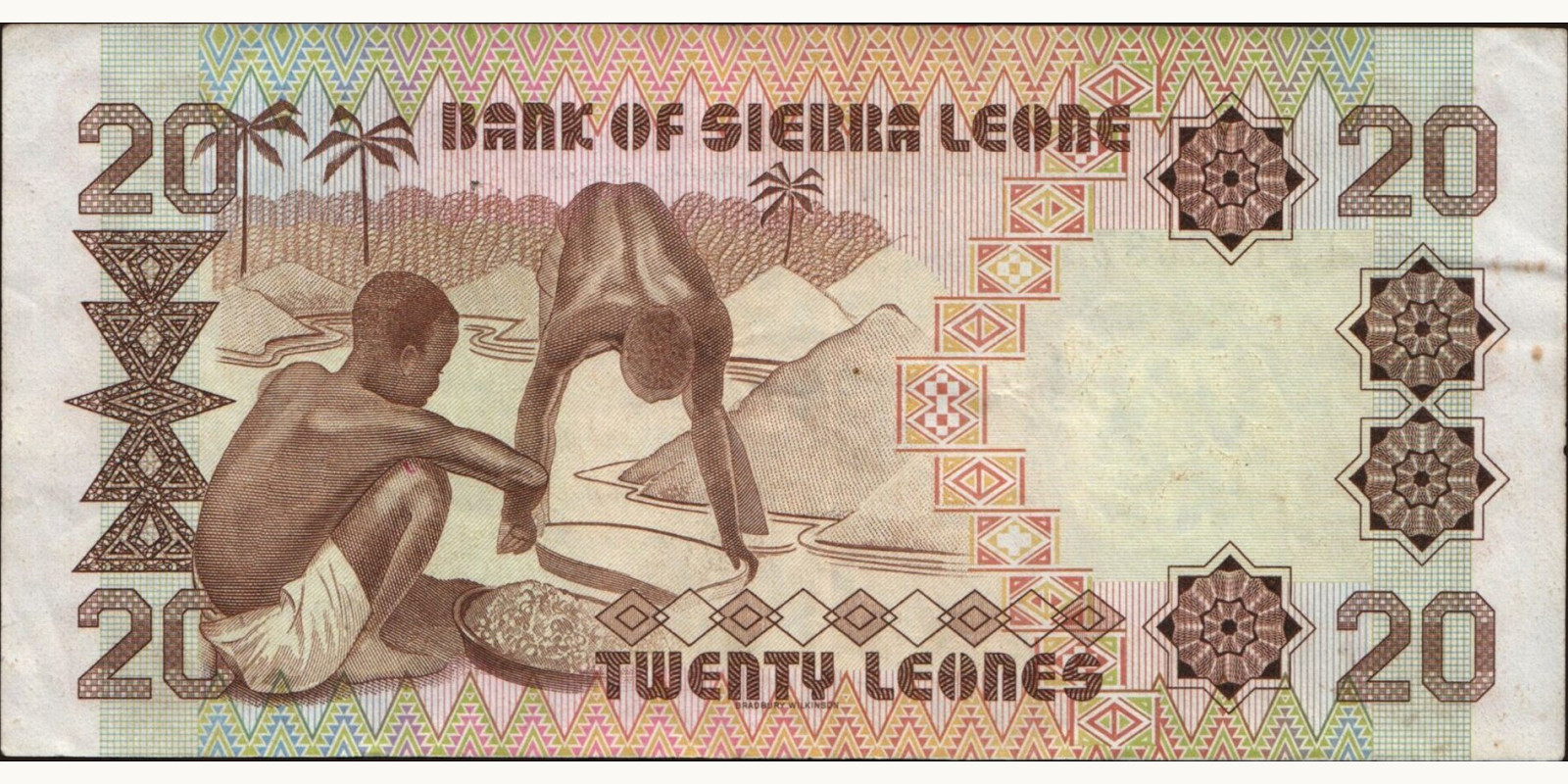 20 leones Sierra Leone 1982 — Back side