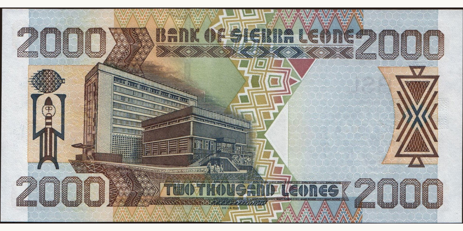 2002 leones Sierra Leone 2000 — Back side