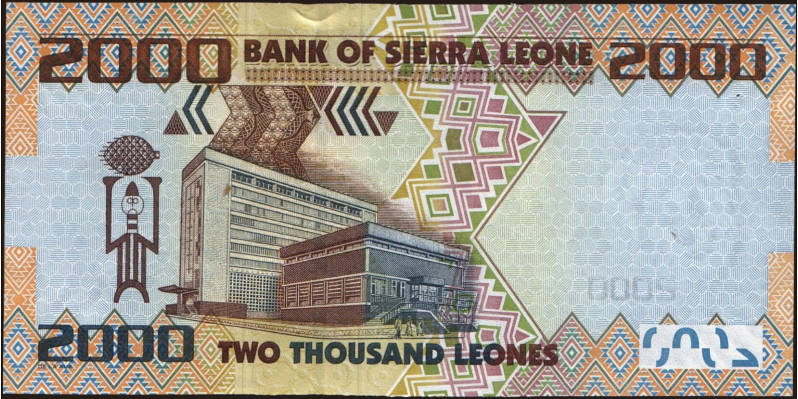 2010 leones Сьерра-Леоне 2000 — Оборотная сторона