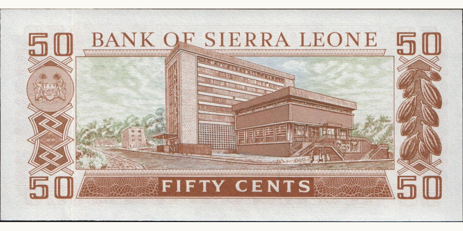 50 cents Sierra Leone 1974 — Back side