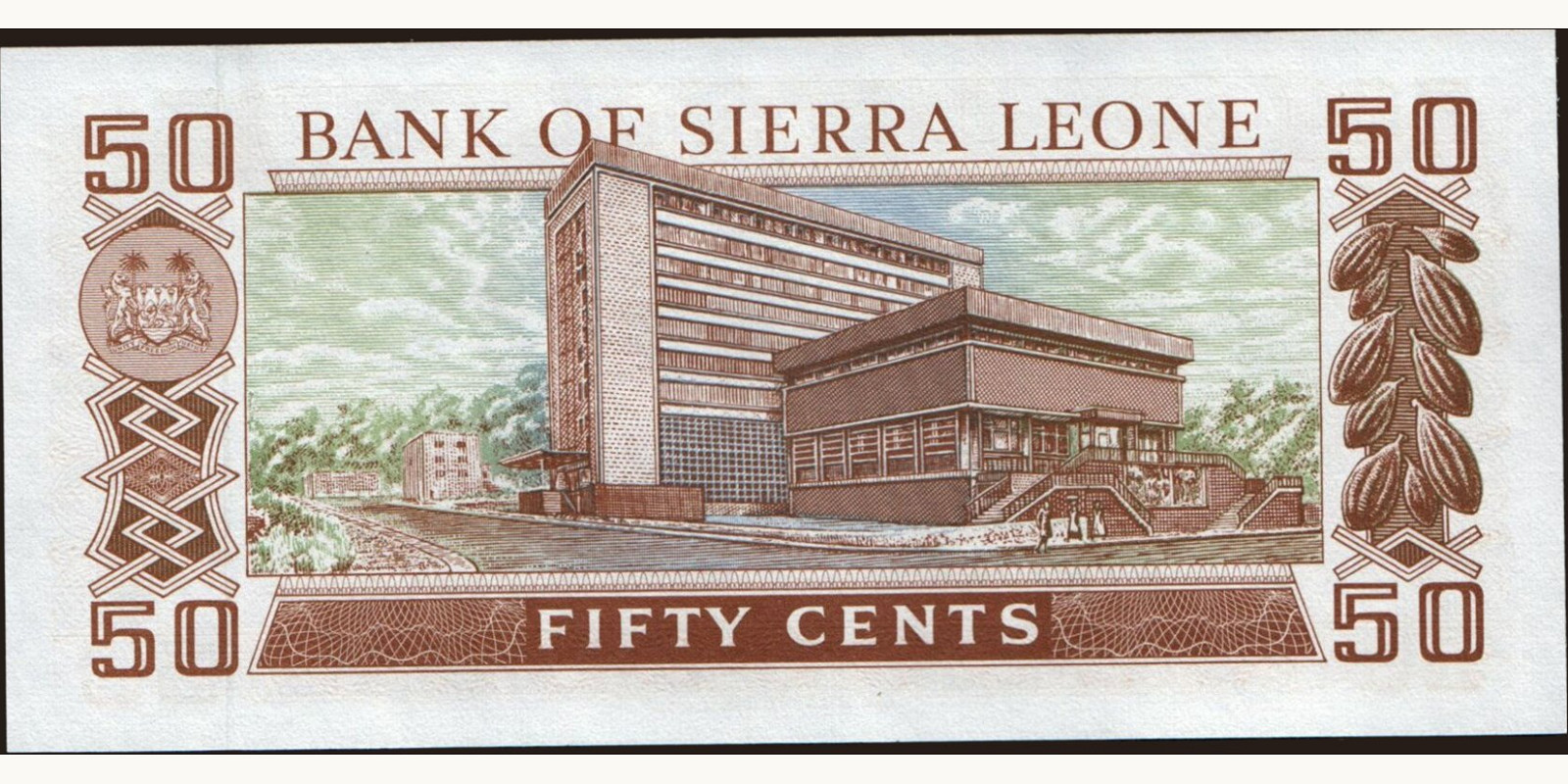 50 cents Сьерра-Леоне 1984 — Оборотная сторона