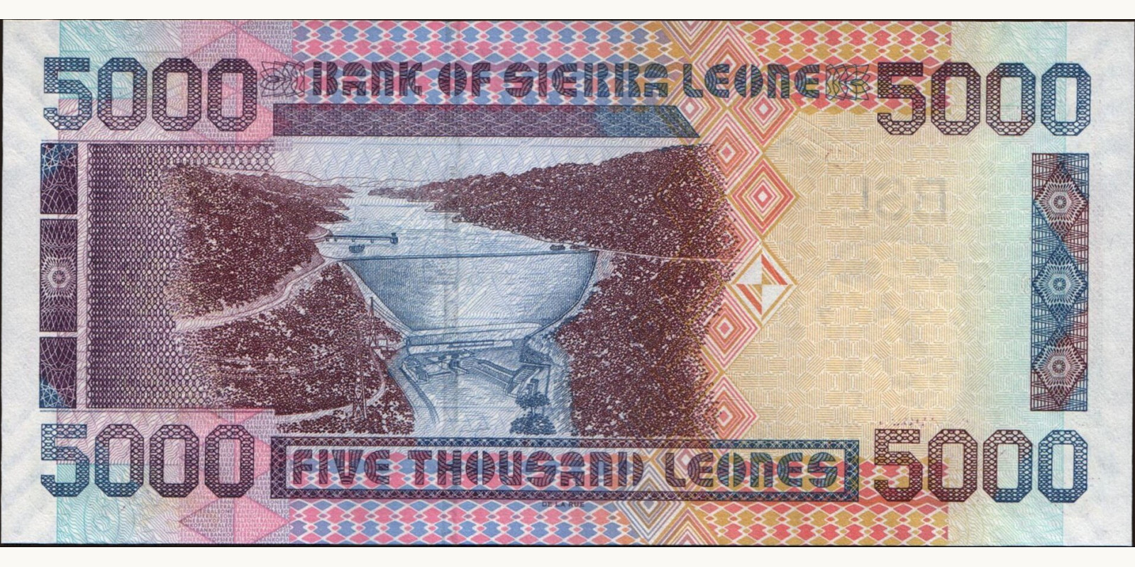 5000 leones Сьерра-Леоне 2006 — Оборотная сторона