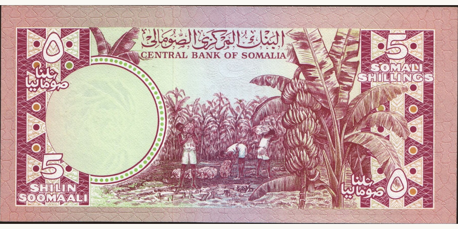 5 shilin Сомали 1978 — Оборотная сторона