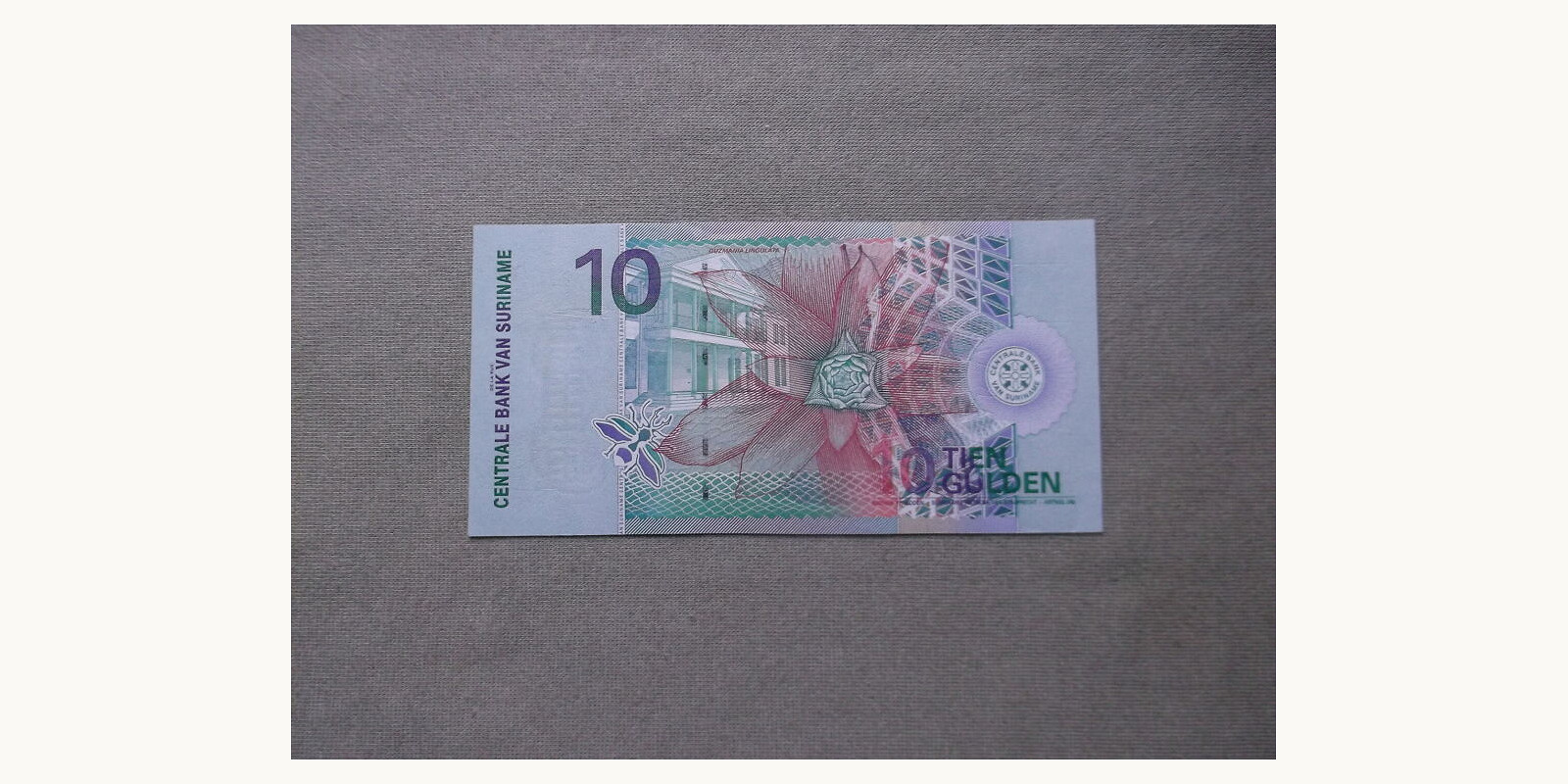 10 gulden Suriname 2000 — Back side