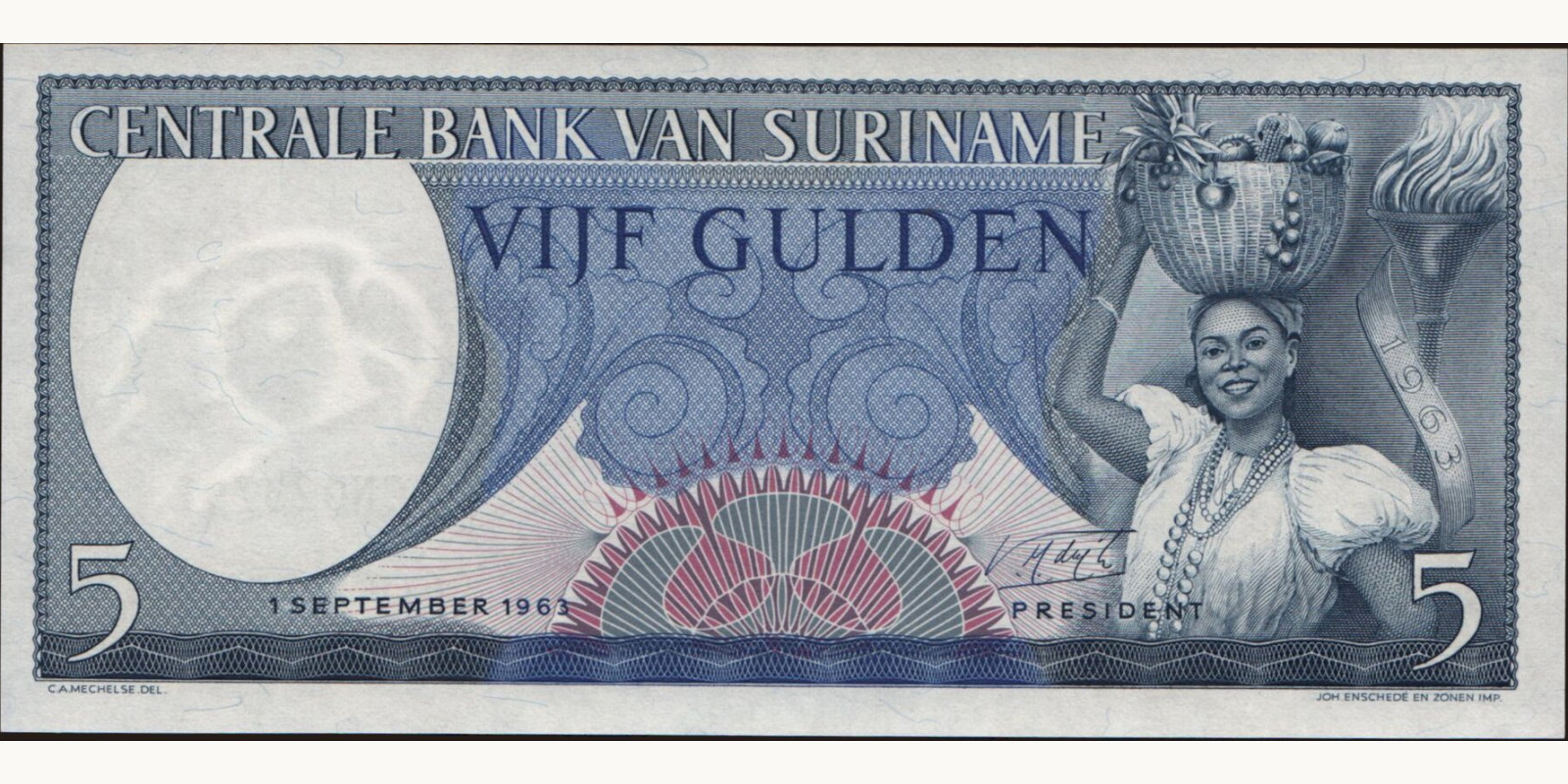 5 gulden 1963