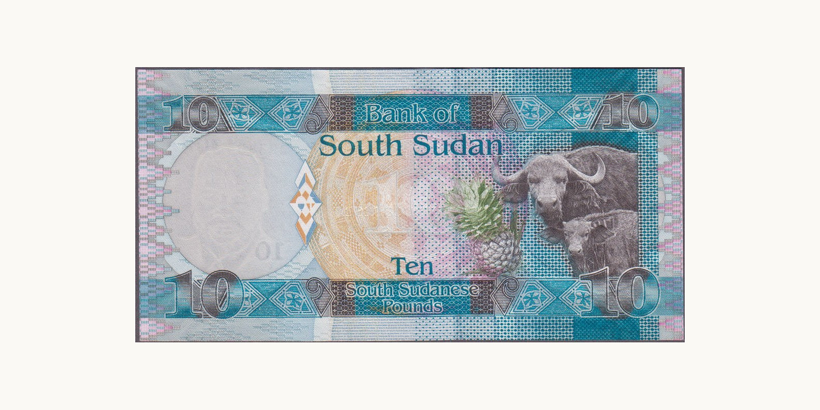 10 pounds Южный Судан 2011 — Оборотная сторона