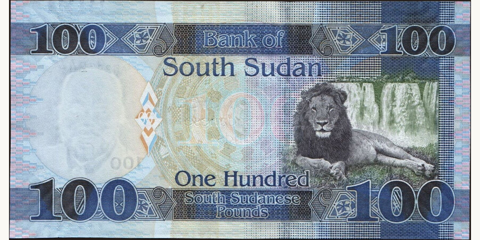 100 pounds South Sudan 2017 — Back side