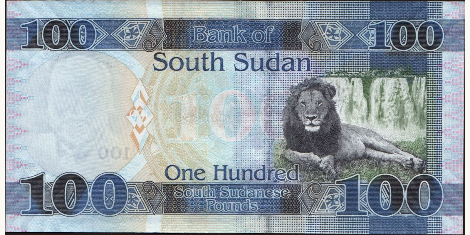100 pounds Южный Судан 2019 — Оборотная сторона