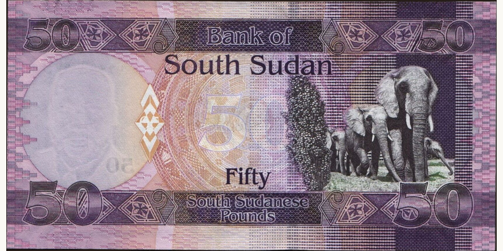 50 pounds South Sudan 2011 — Back side