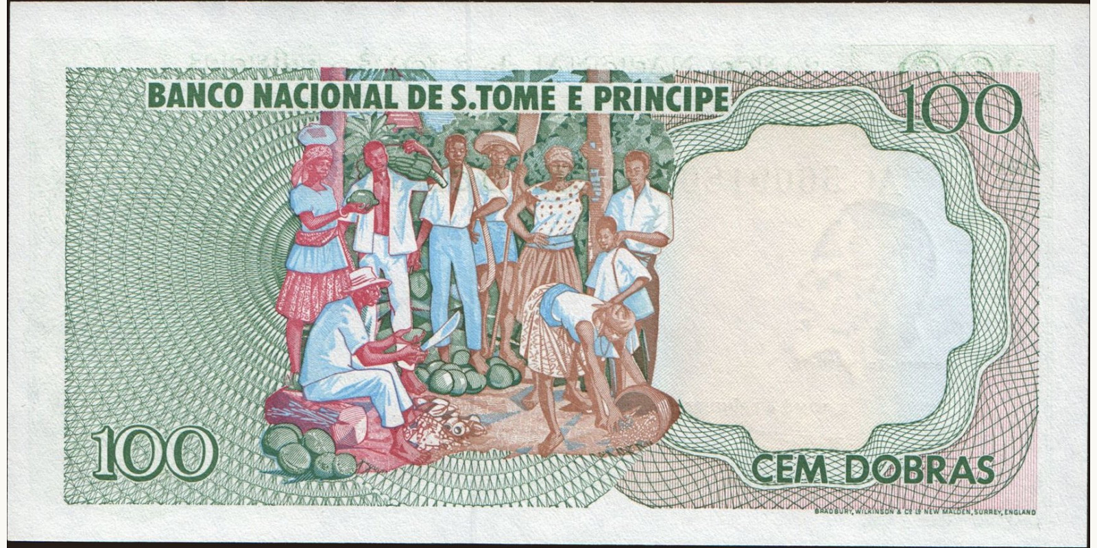 100 dobras Сан-Томе и Принсипи 1977 — Оборотная сторона