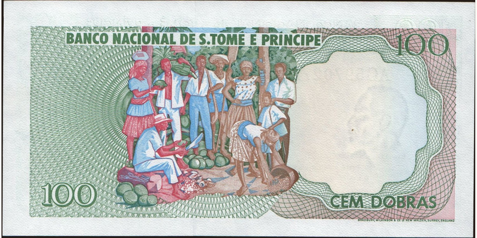 100 dobras Сан-Томе и Принсипи 1982 — Оборотная сторона