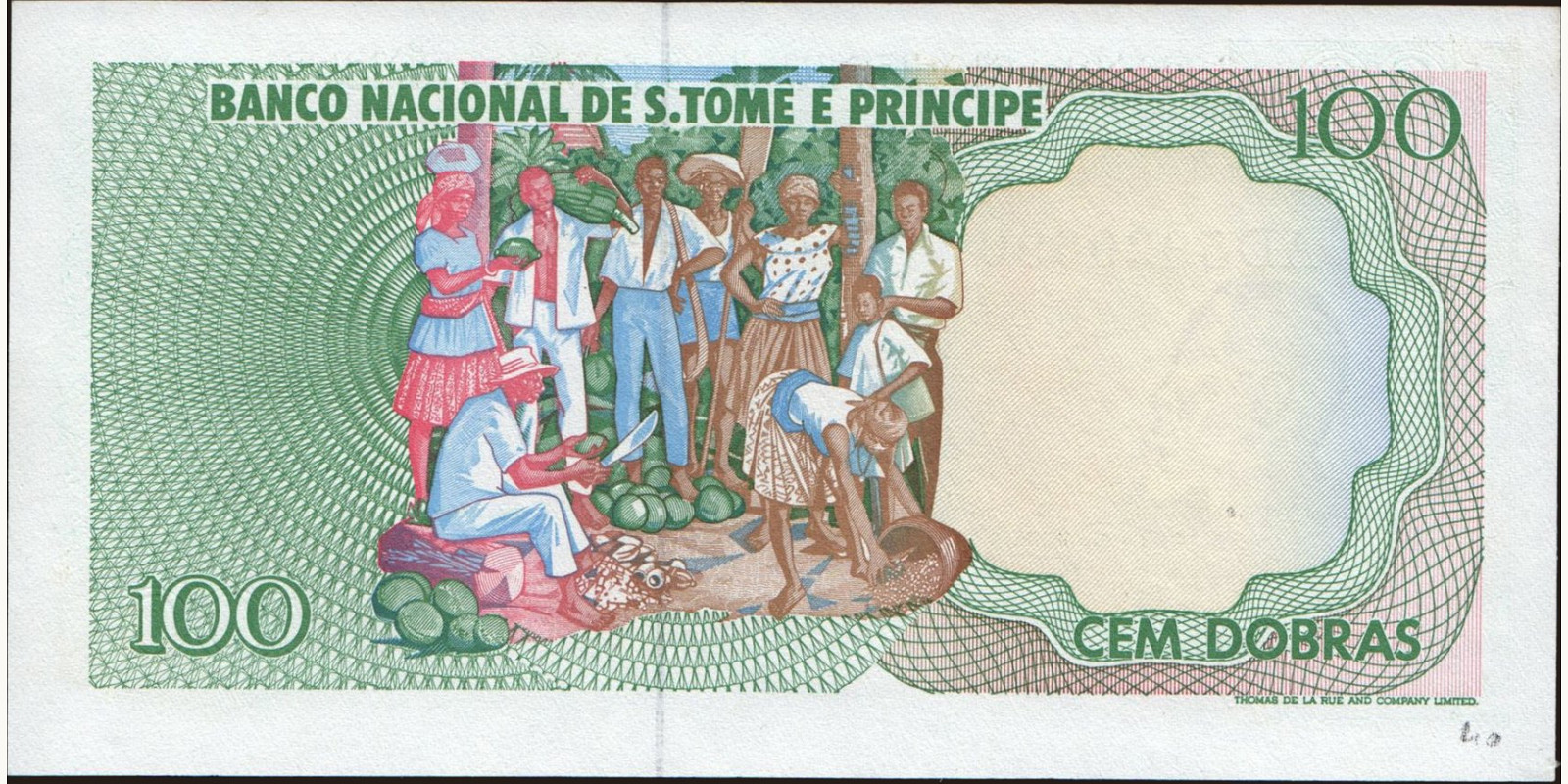 100 dobras Сан-Томе и Принсипи 1989 — Оборотная сторона