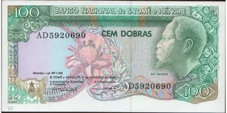 100 dobras 1989