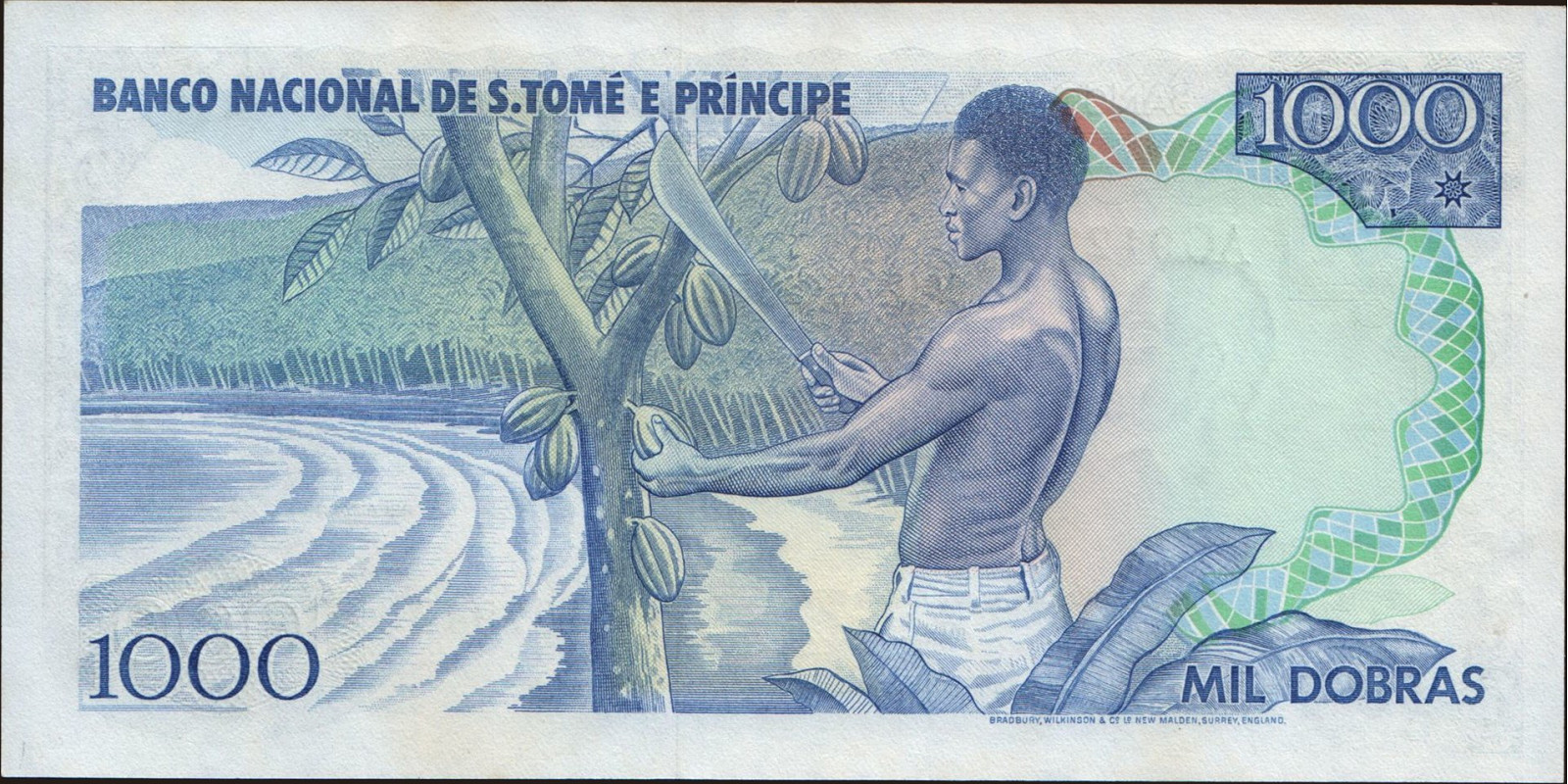 1000 dobras Сан-Томе и Принсипи 1977 — Оборотная сторона