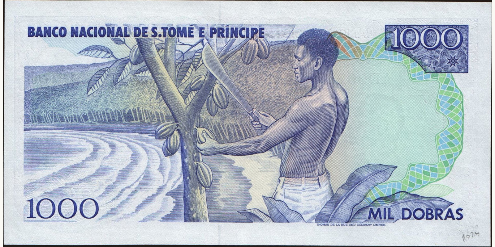 1000 dobras Сан-Томе и Принсипи 1989 — Оборотная сторона