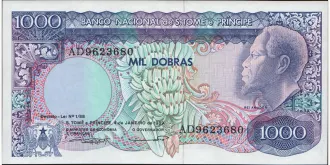 1000 dobras 1989