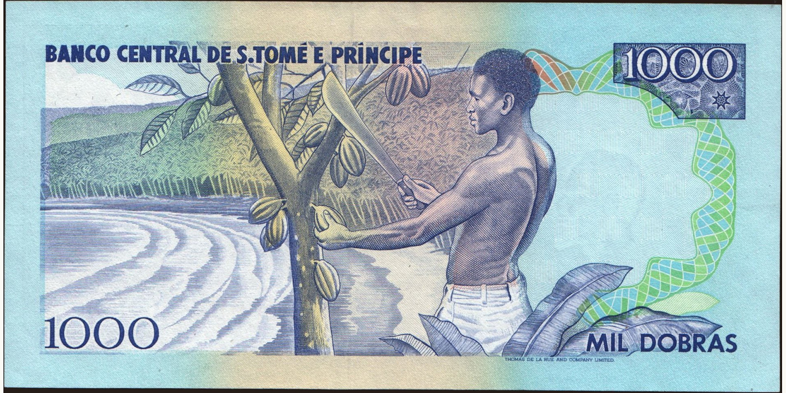 1000 dobras Сан-Томе и Принсипи 1993 — Оборотная сторона