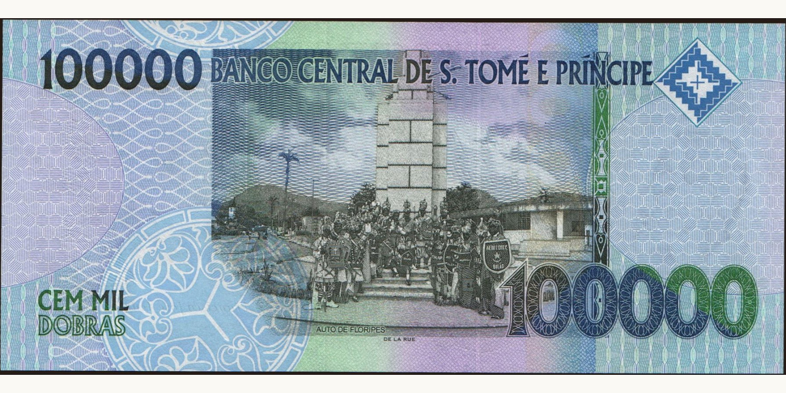 100000 dobras Сан-Томе и Принсипи 2005 — Оборотная сторона