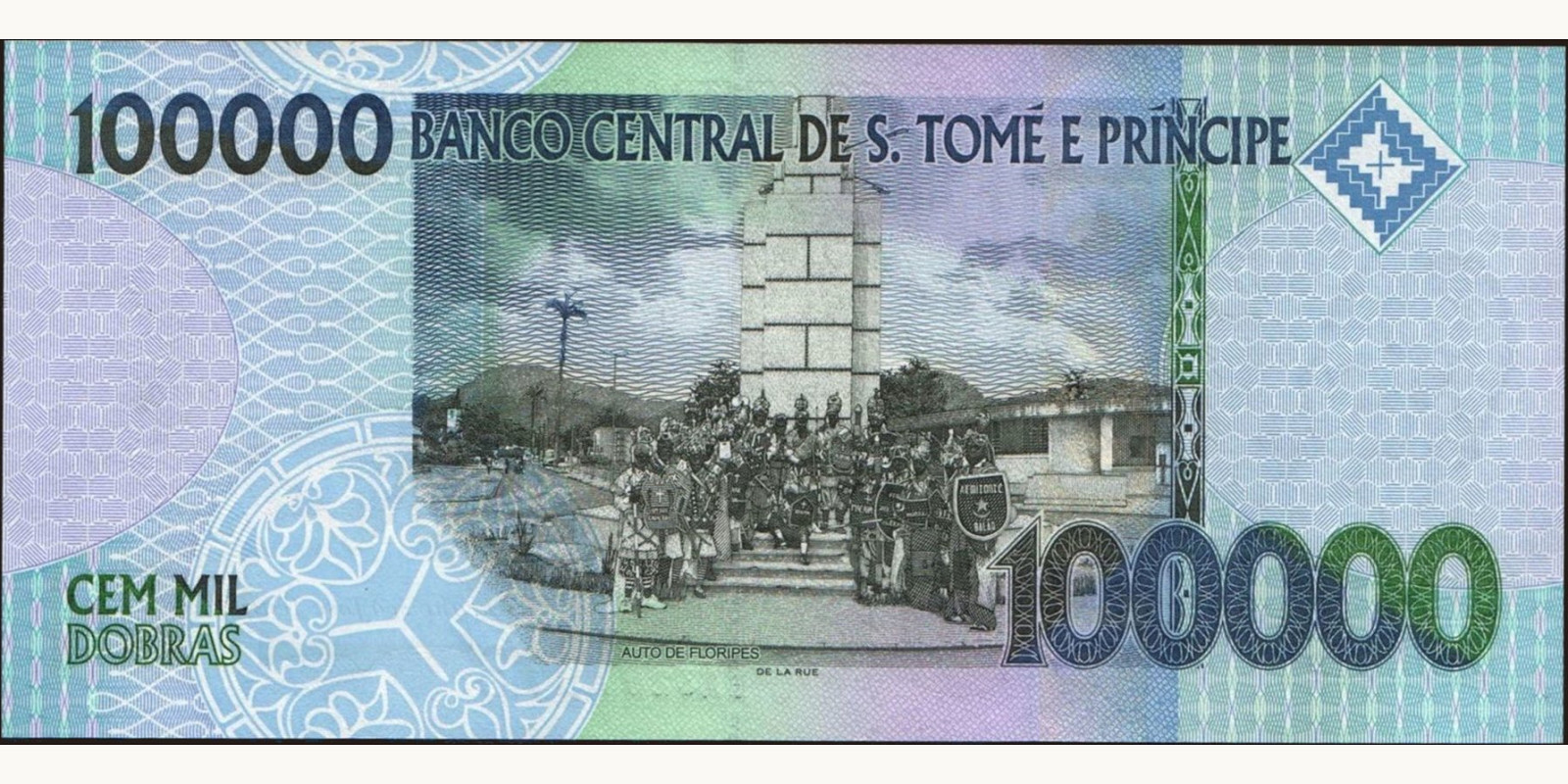 100000 dobras Сан-Томе и Принсипи 2013 — Оборотная сторона