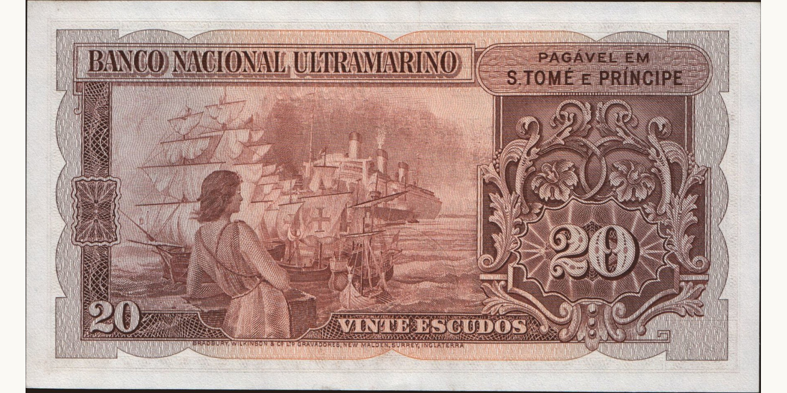 20 escudos Сан-Томе и Принсипи 1958 — Оборотная сторона